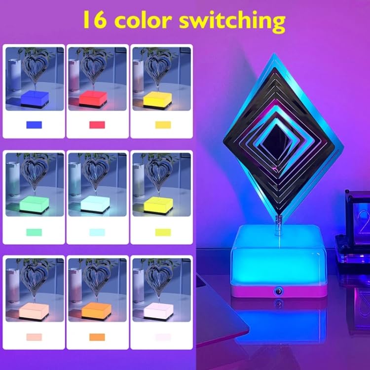 3D Rotating Colour Changing lamp In Multiple Designs