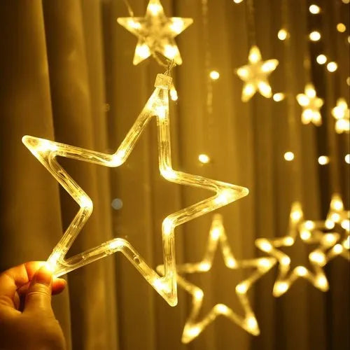 Star LED Curtain Light 6+6 Diwali LED Star Light