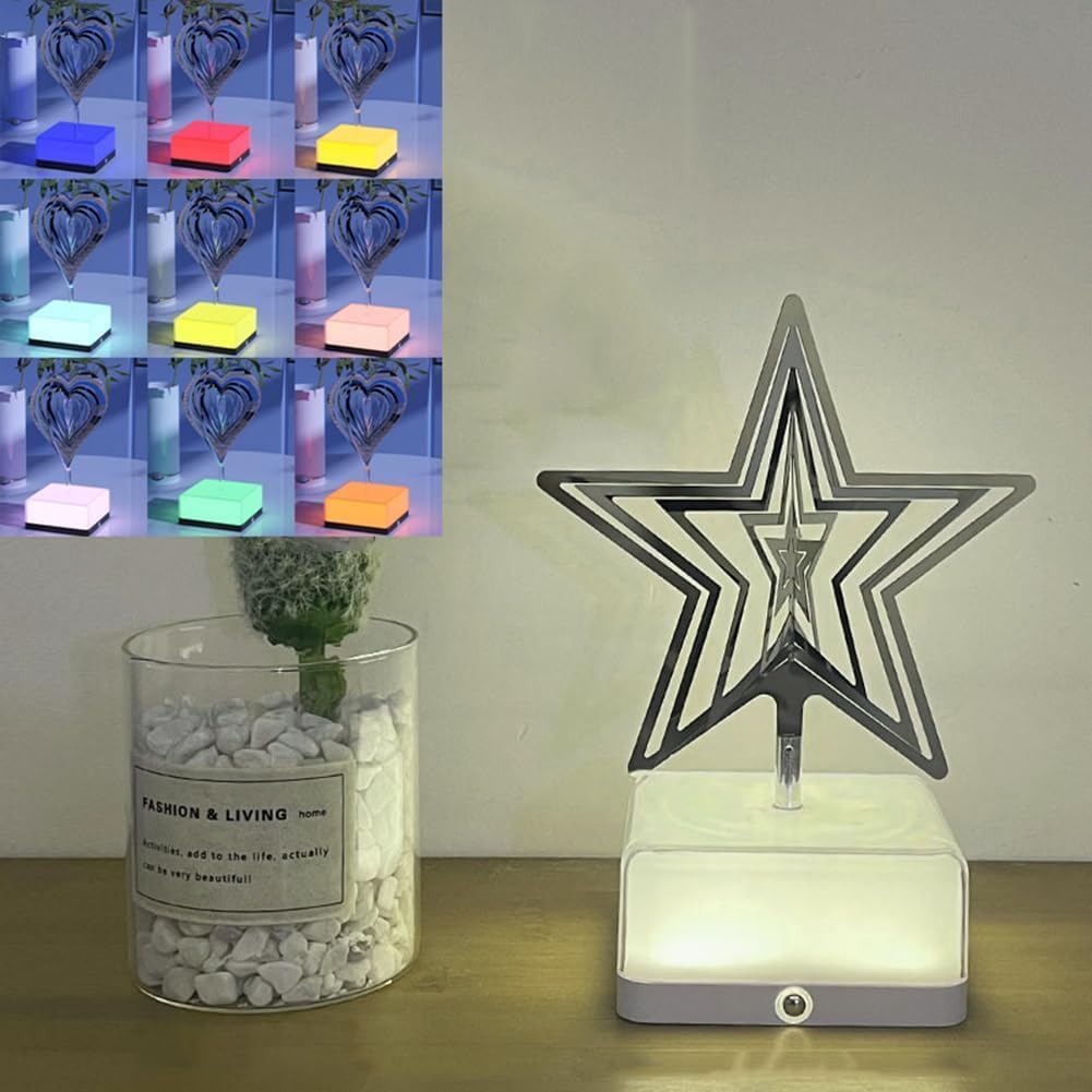 3D Rotating Colour Changing lamp In Multiple Designs